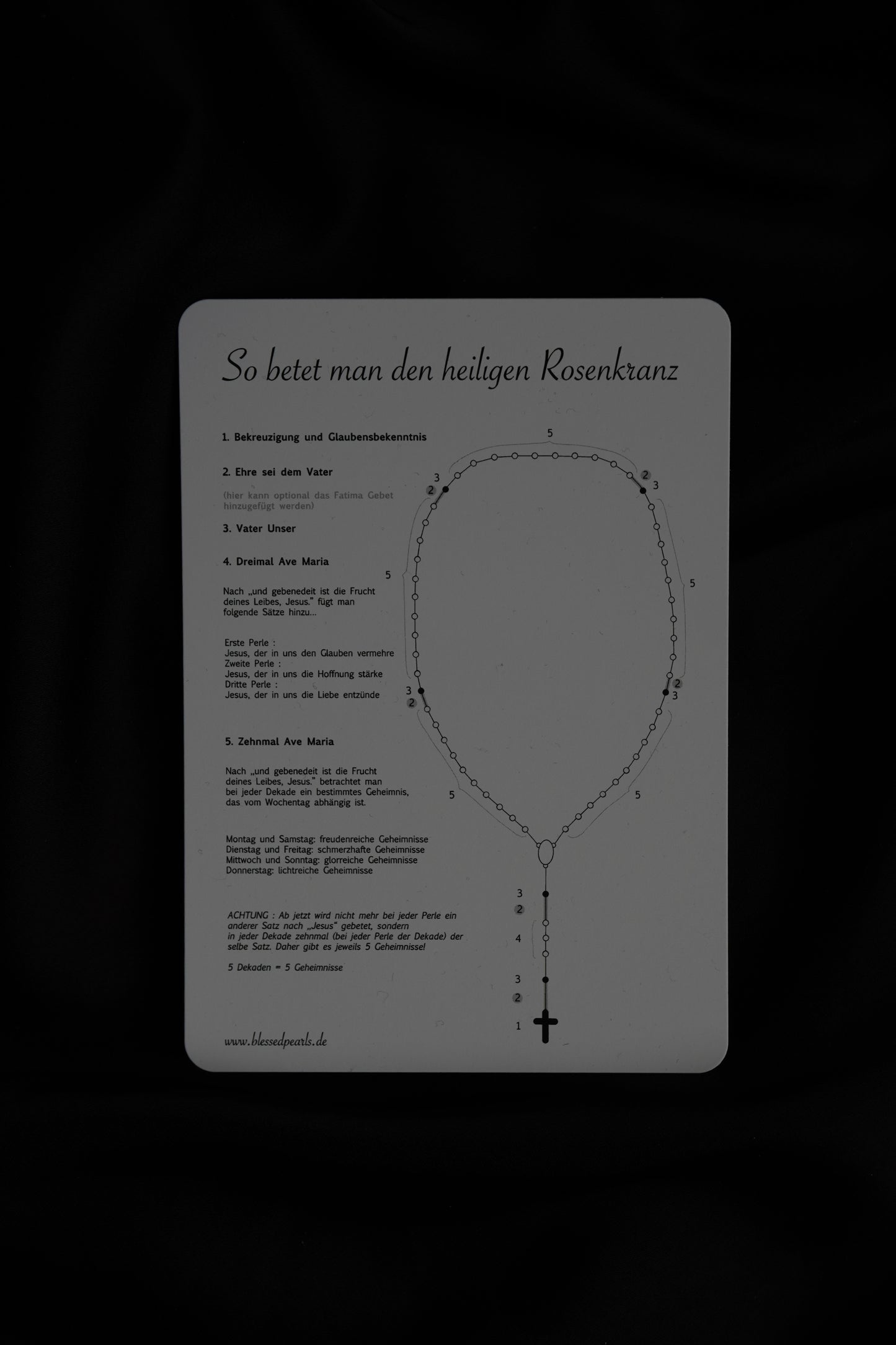 Rosenkranz geknüpft